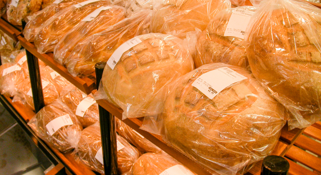 bread bag packaging with less ink and label bread bag packaging with less ink and label